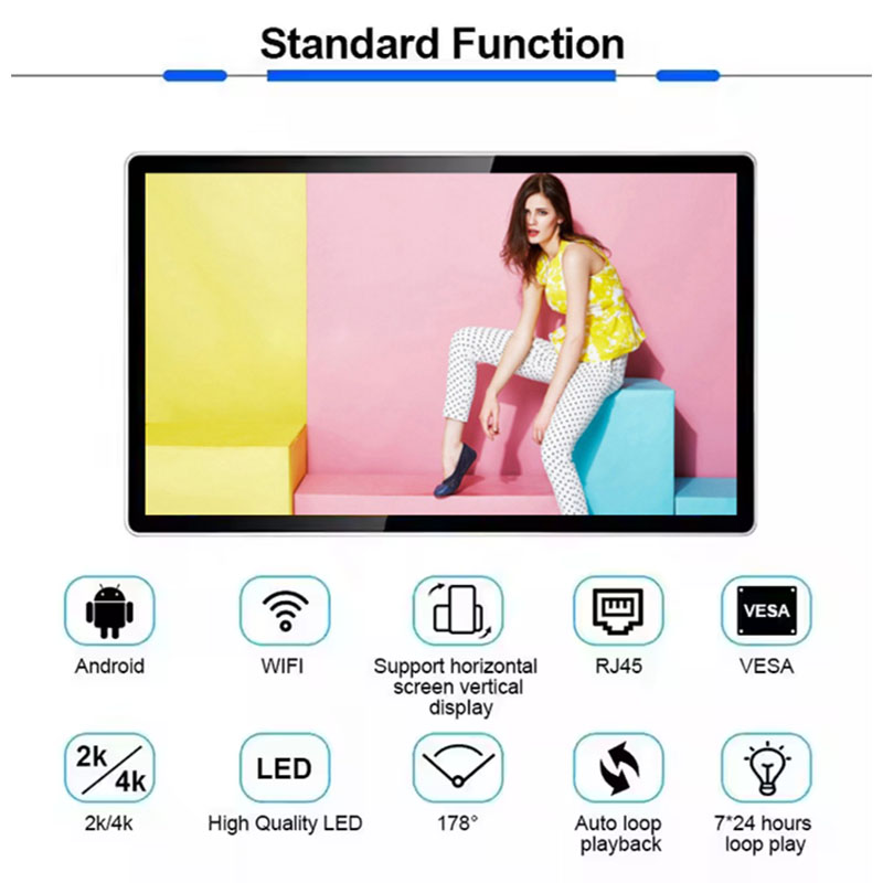 21.5 Inch Indoor LCD Digital Signage and Display advertising Media Player (6)
