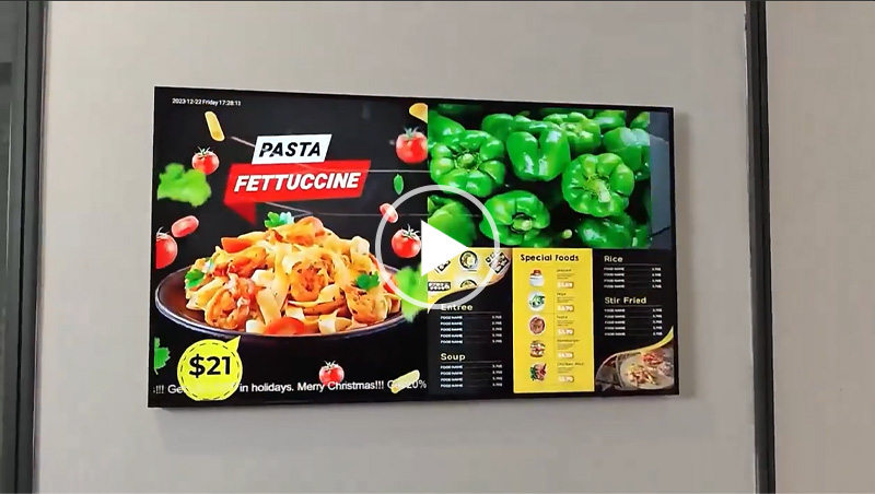 4mm digital menu board