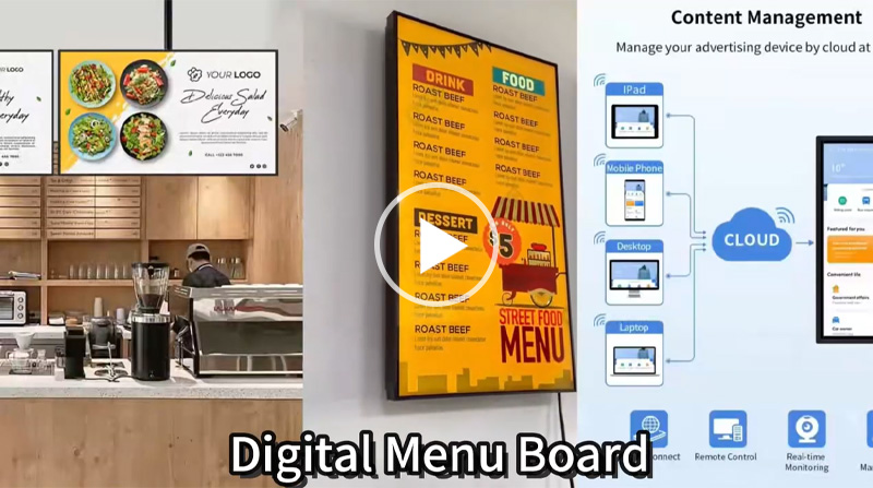 55 Inch 4K LCD Wall-Mounted Poster