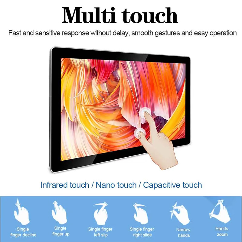 HD 21.5 Inch Touch Monitor Display Panel USB VGA HDMI DP1