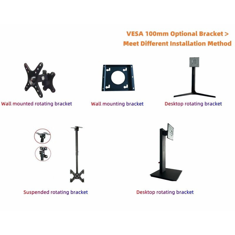 HD 21.5 Inch Touch Monitor Display Panel USB VGA HDMI DP2