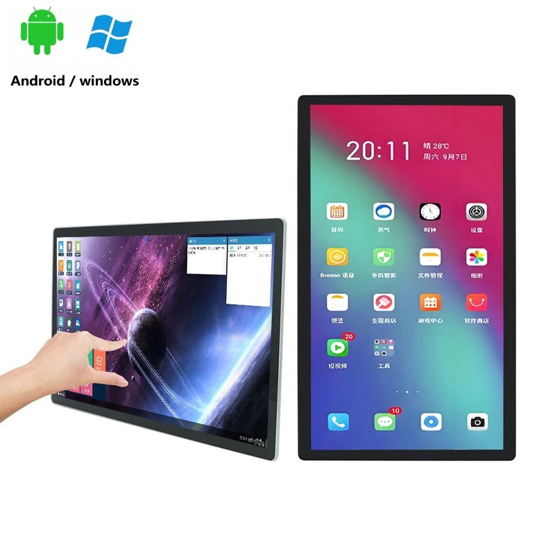 24 27 32 43'Windows Intel I5 I7 Smart Display G+G Capacitive Touchscreen Digital Player Store Restaurant Retail Store-1