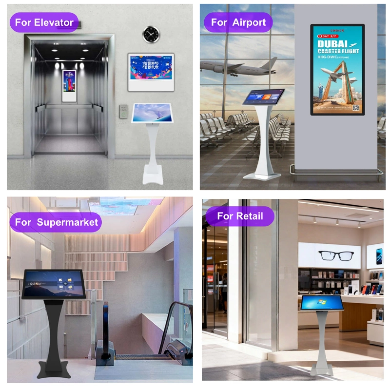 Android Windows Interactive 15.6-27 Inch All-In-One Touch Screen Kiosk for Retail Stores-11