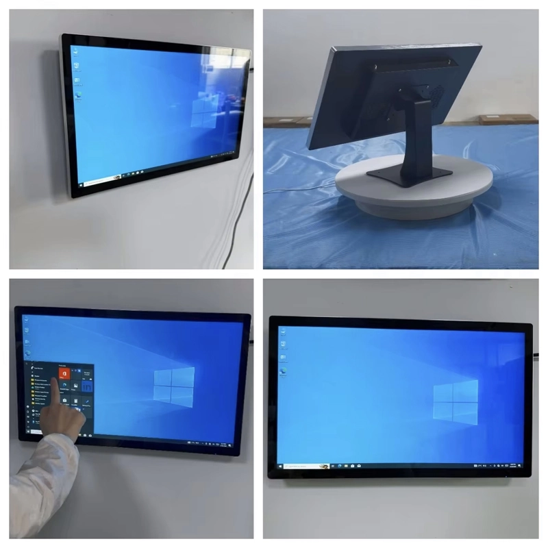 Desktop Narrow Bezel 21.5 24 27 Inch Monitor Full hd Resolution Capacitive Touch Screen Interact Windows Allin One-7