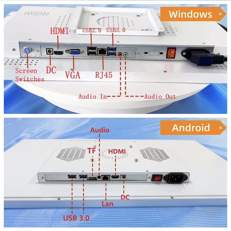 G+G Touchscreen Windows OS All in One Touch Panel Gen 46810111213th 3i5i7 8+256GB 16+512GB Optional-5