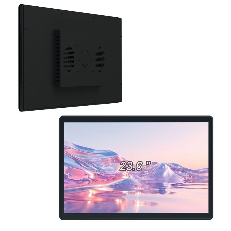 24 Inch Embedded Touch Monitor Industrial Grade 10 Point G+G Touch Screen Open Frame LCD Display for Self-service Kiosk Gaming
