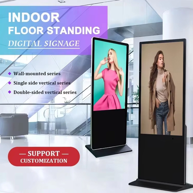 4K LCD Touch Screen Floor Standing Media Player Custom for Advertising-6