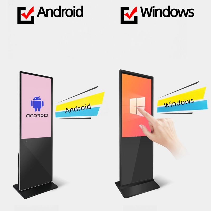4K LCD Touch Screen Floor Standing Media Player Custom for Advertising-7