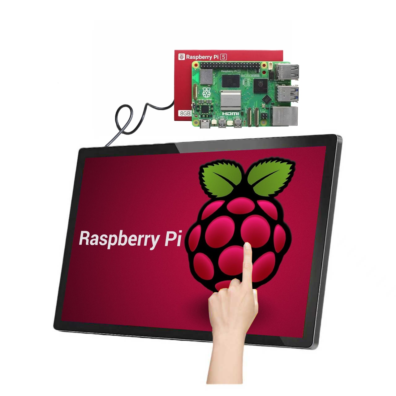 Project documentation confirms that Alihh touch monitors can connect to Raspberry Pi